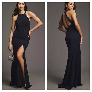 BHLDN Black Juliana Maxi Dress